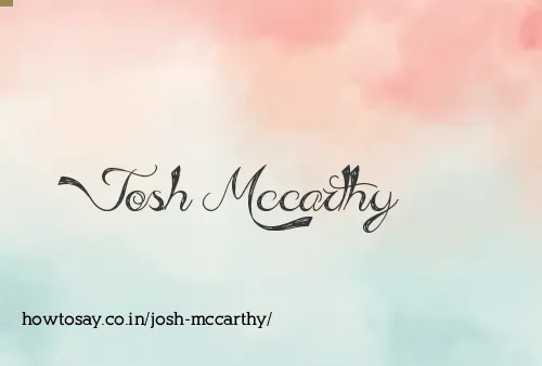 Josh Mccarthy