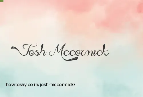 Josh Mccormick
