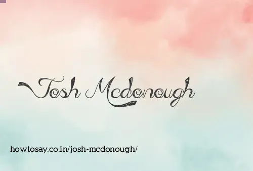 Josh Mcdonough
