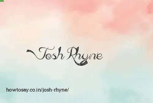 Josh Rhyne