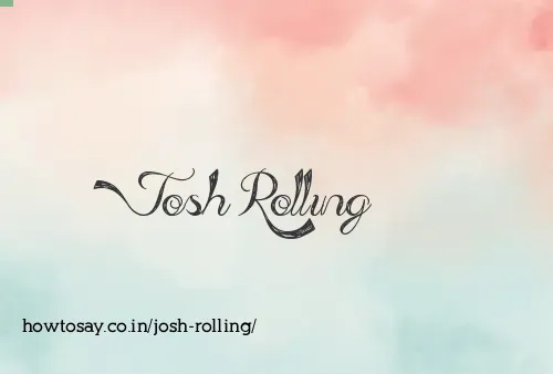 Josh Rolling