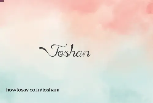 Joshan