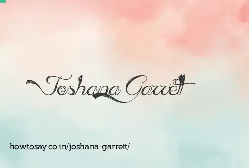 Joshana Garrett