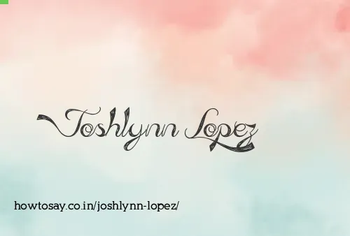 Joshlynn Lopez