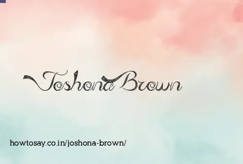 Joshona Brown