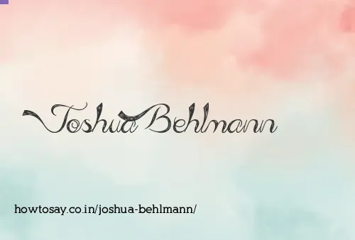 Joshua Behlmann
