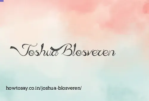 Joshua Blosveren