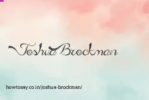 Joshua Brockman