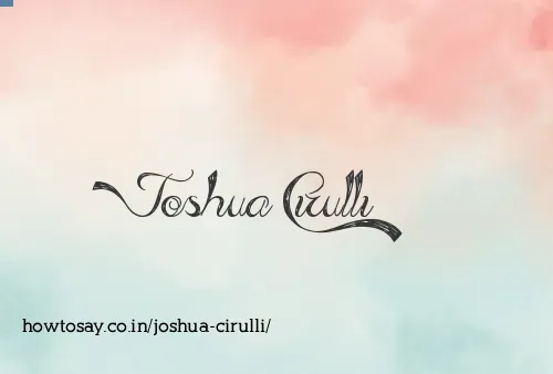 Joshua Cirulli