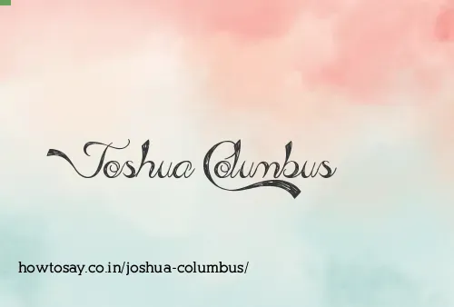 Joshua Columbus