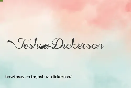 Joshua Dickerson