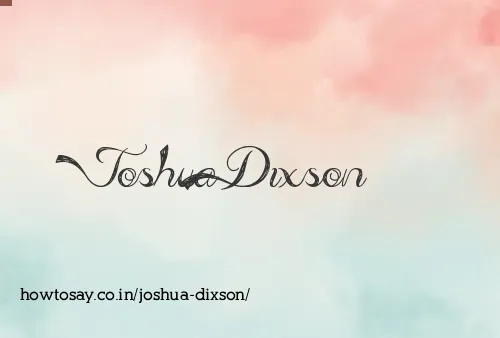 Joshua Dixson