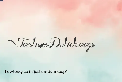 Joshua Duhrkoop