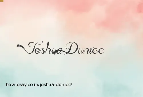 Joshua Duniec
