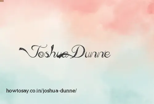 Joshua Dunne