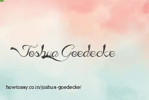 Joshua Goedecke