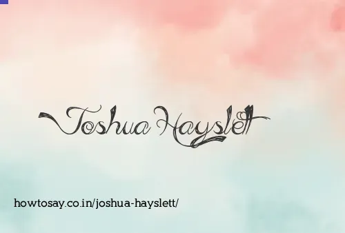 Joshua Hayslett