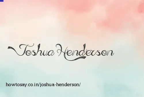 Joshua Henderson