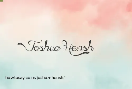Joshua Hensh