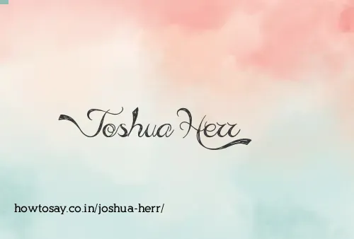 Joshua Herr