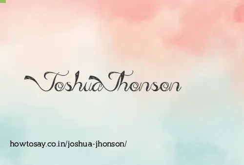 Joshua Jhonson