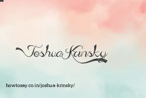 Joshua Krinsky