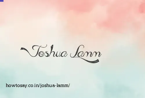 Joshua Lamm