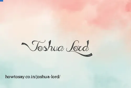 Joshua Lord