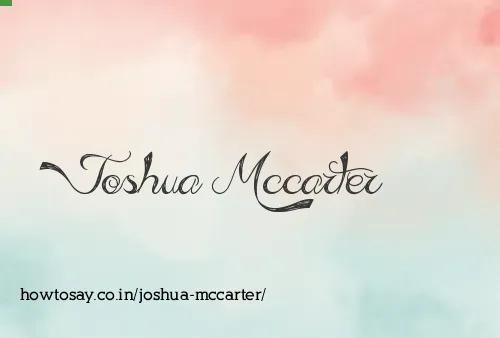 Joshua Mccarter