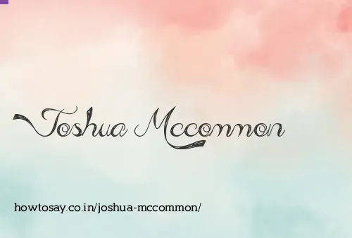Joshua Mccommon