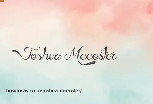 Joshua Mccoster