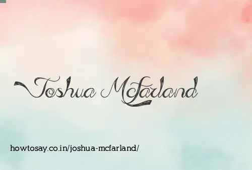 Joshua Mcfarland