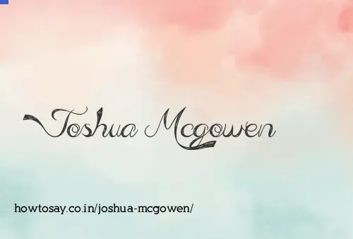 Joshua Mcgowen