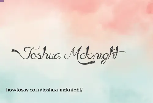 Joshua Mcknight