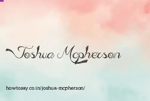 Joshua Mcpherson