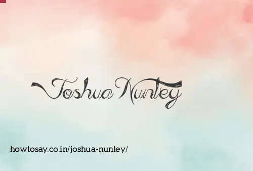 Joshua Nunley