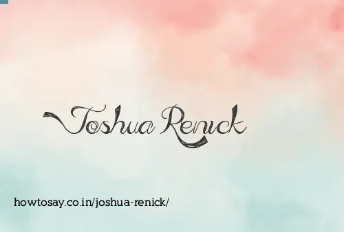 Joshua Renick