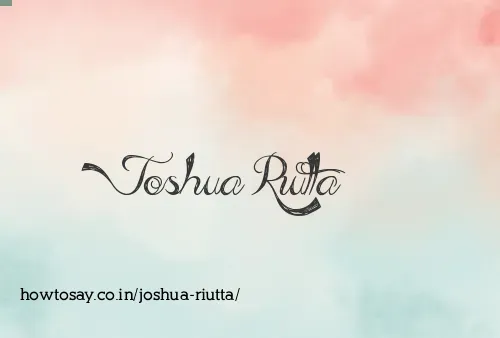 Joshua Riutta