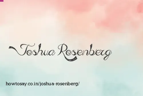 Joshua Rosenberg
