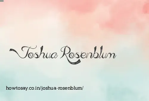 Joshua Rosenblum