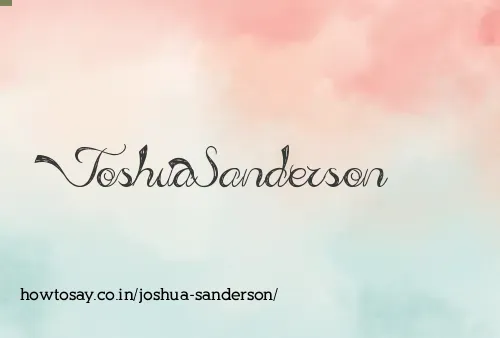 Joshua Sanderson