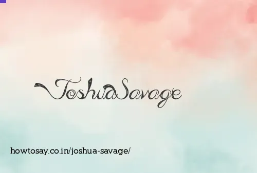 Joshua Savage