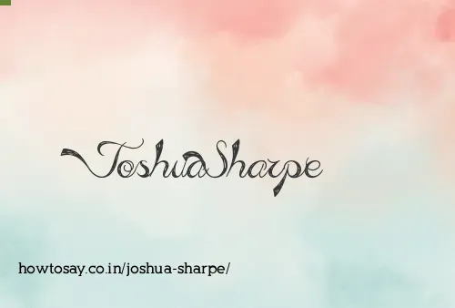 Joshua Sharpe