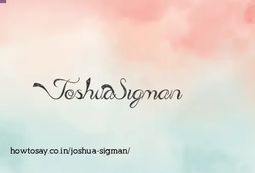 Joshua Sigman