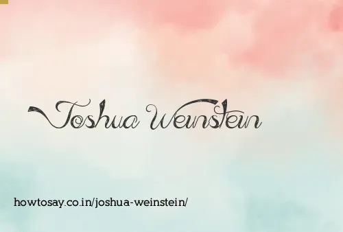 Joshua Weinstein