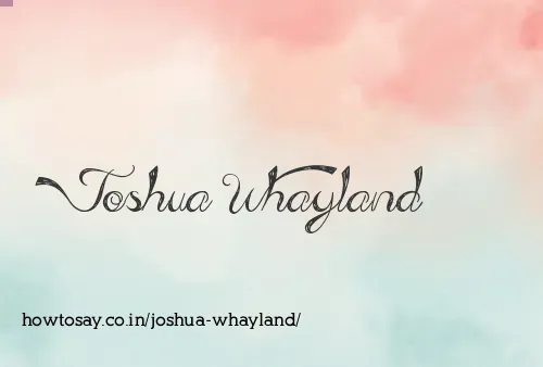 Joshua Whayland