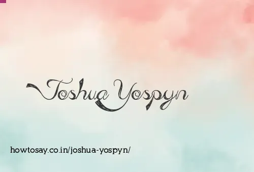 Joshua Yospyn