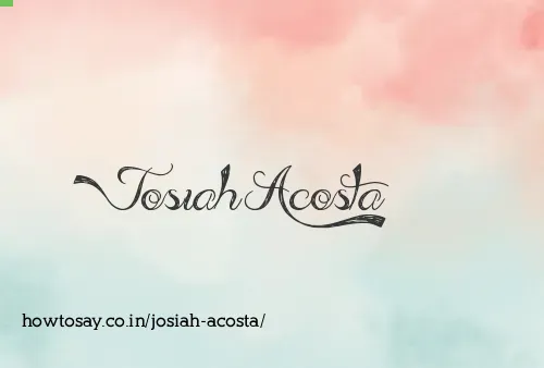 Josiah Acosta