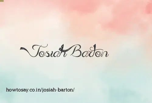 Josiah Barton
