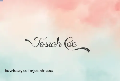 Josiah Coe